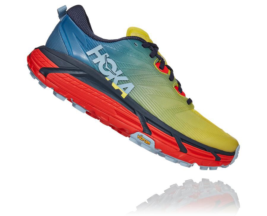 Hoka One One Mafate Speed 3 Trailskor Herr - Blå - HTDGE-9574